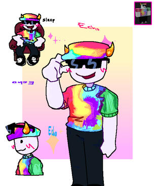tie-dye man