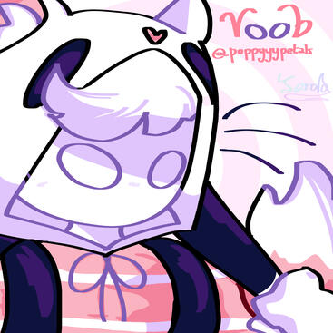 fanart for voob (on X) for reaching 4k followers!!